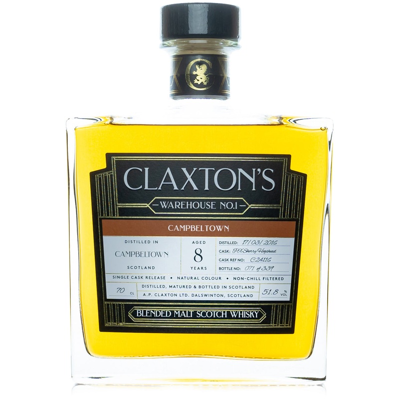 Claxton’s Spirits Campbeltown 1st Fill PX Blended Malt Whiskey