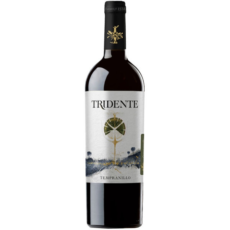 12 Bottle Case Bodegas Tridente Castilla y Leon Tempranillo 2019 Rated 91JS w/ Shipping Included