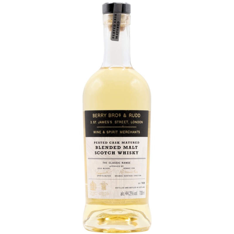 BERRY BROS & RUDD – PEATED CASK MATURED BLENDED MALT SCOTCH WHISKY