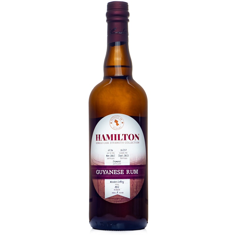 Hamilton 8 Year Guyanese Wooden Coffey Still Single Cask Rum