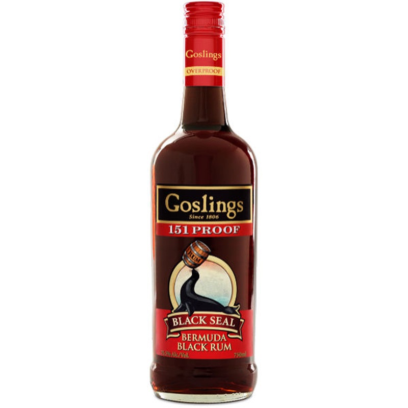 Goslings Black Seal Bermuda Black Rum 151 Proof 750ml