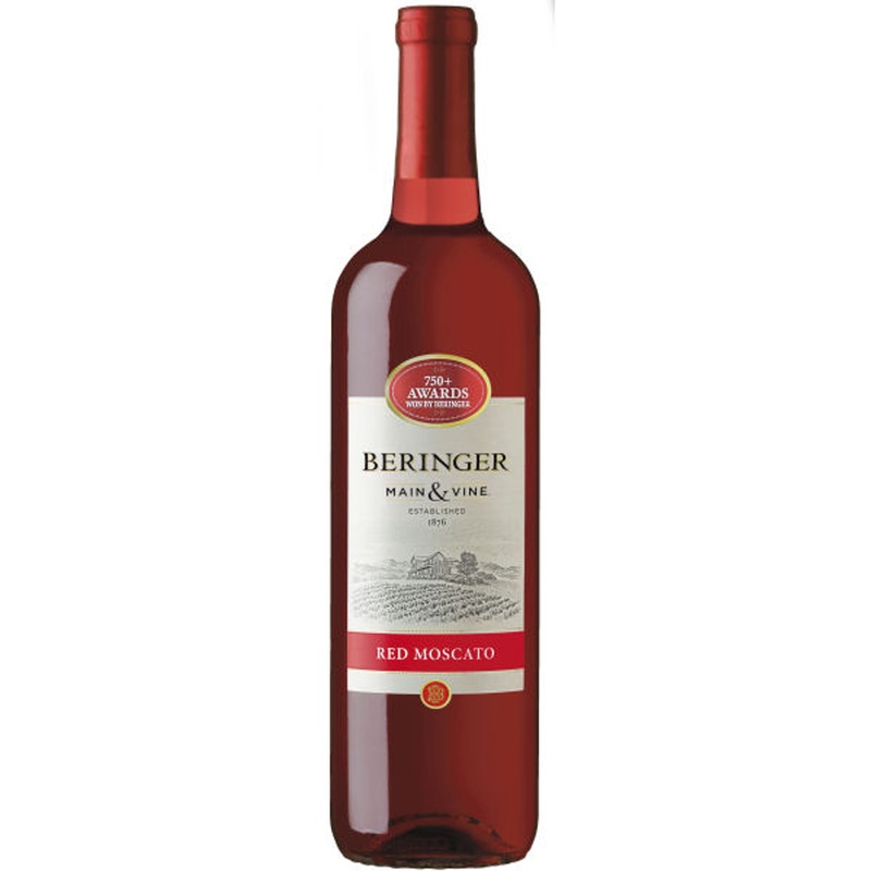 12 Bottle Case Beringer Main & Vine California Red Moscato NV w/ Shipping Included