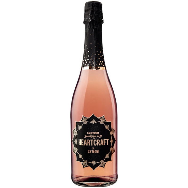 12 Bottle Case Ca’ Momi Heartcraft California Sparkling Rose NV w/ Shipping Included
