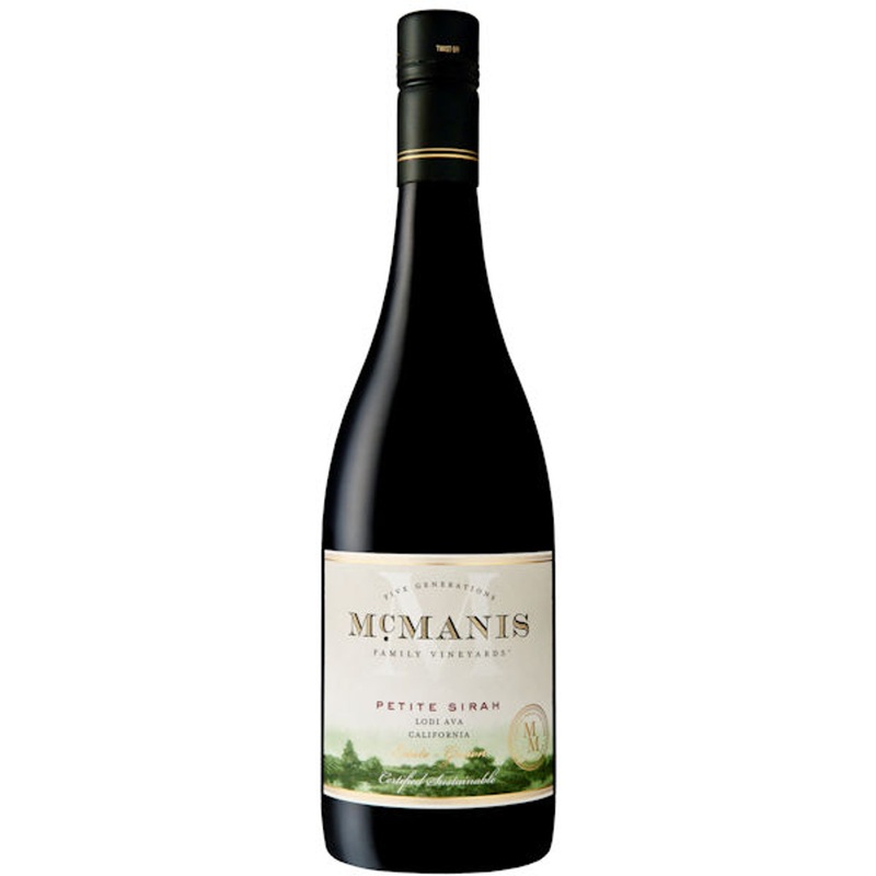 6 bottle Case McManis Family Lodi Petite Sirah 2023 Rated 91WE BEST BUY w/ Shipping Included