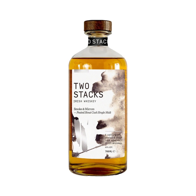 Two Stacks Smoke & Mirrors Peated Stout Single Malt Irish Whiskey