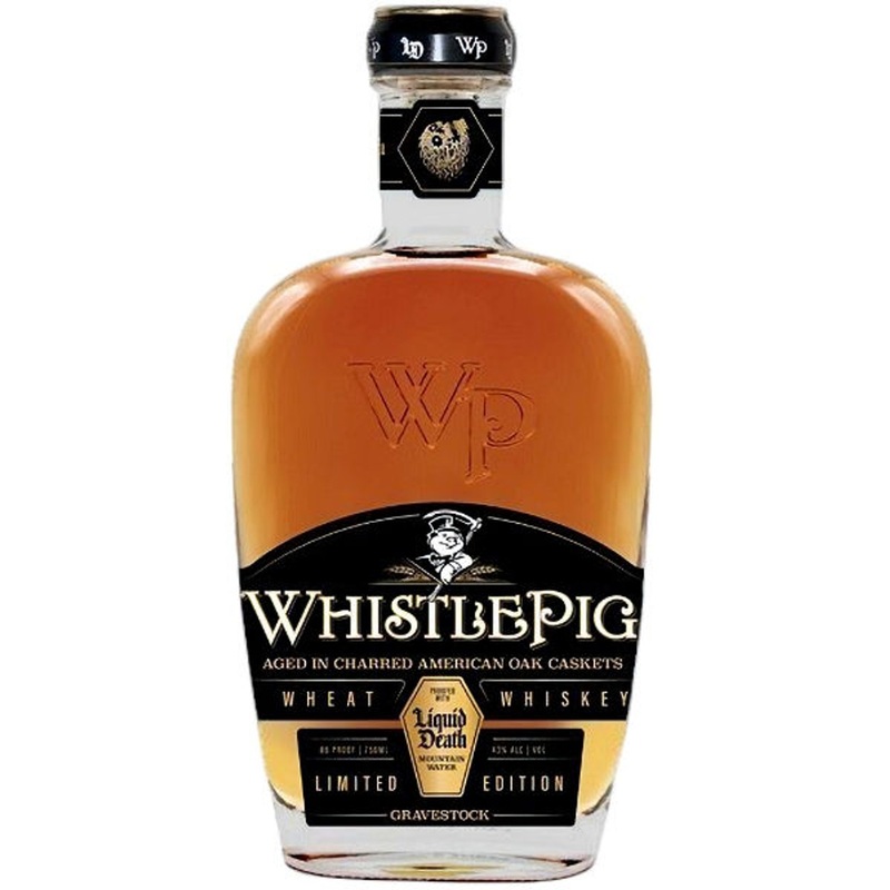 WhistlePig X Liquid Death Gravestock Wheat Whiskey 750ml