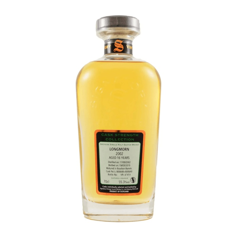 Signatory Vintage | Longmorn Distillery 16 Years 2002 – Cask Strength Collection