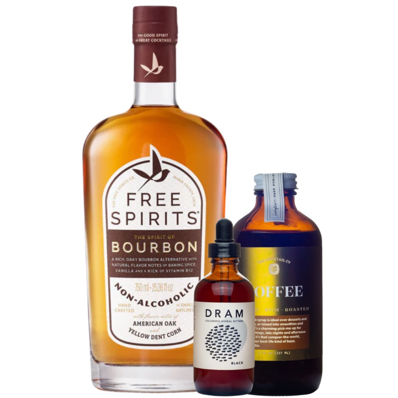 Zero Proof Cold Brew Old Fashioned N/A Cocktail Kit