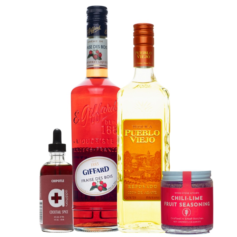 Strawberry Tequila Paleta Candy Shot Cocktail Kit
