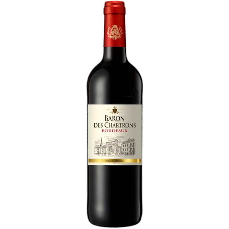 12 Bottle Case Baron des Chartrons Bordeaux Rouge 2022 w/ Shipping Included
