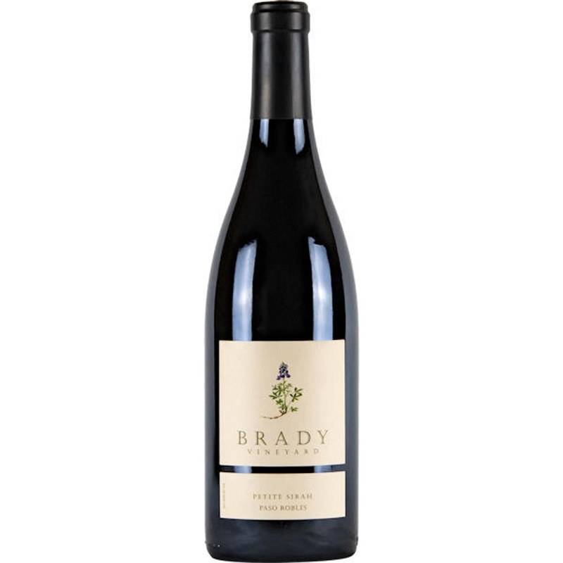 12 Bottle Case Brady Vineyard Paso Robles Petite Sirah 2022 w/ Shipping Included