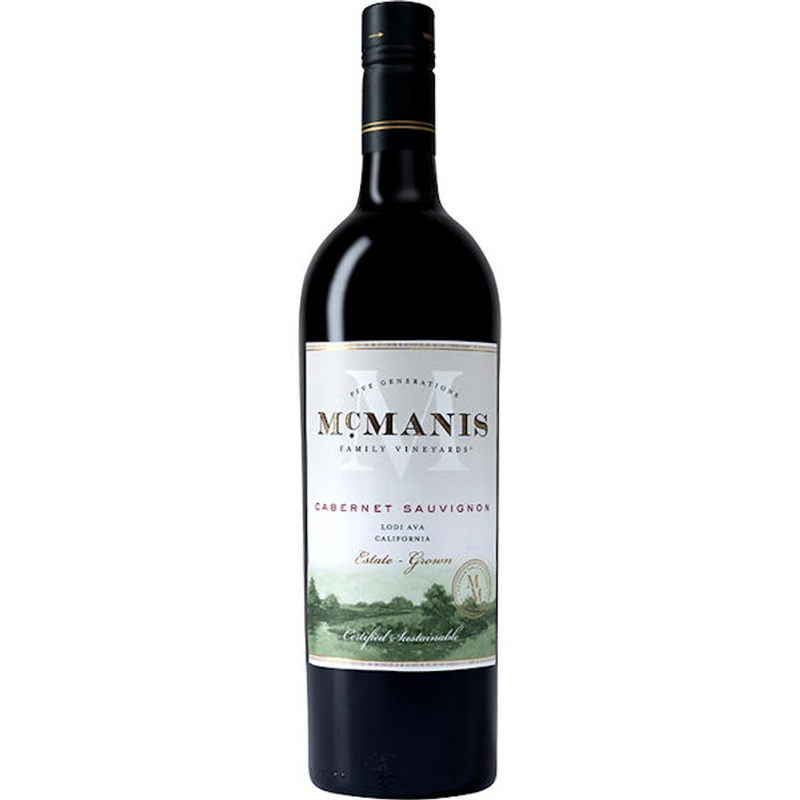 6 bottle Case McManis Family Lodi Cabernet 2023 w/ Shipping Included