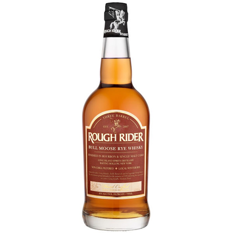 Rough Rider Bull Moose Three Barrel Rye Whisky 750ml