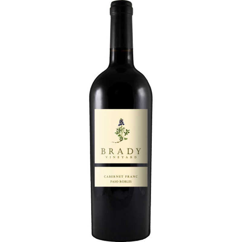12 Bottle Case Brady Vineyard Paso Robles Cabernet Franc 2022 w/ Shipping Included