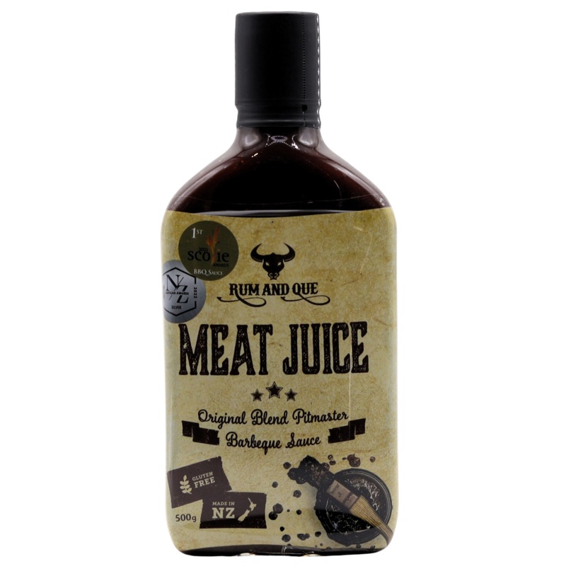 RUM AND QUE – MEAT JUICE SAUCE