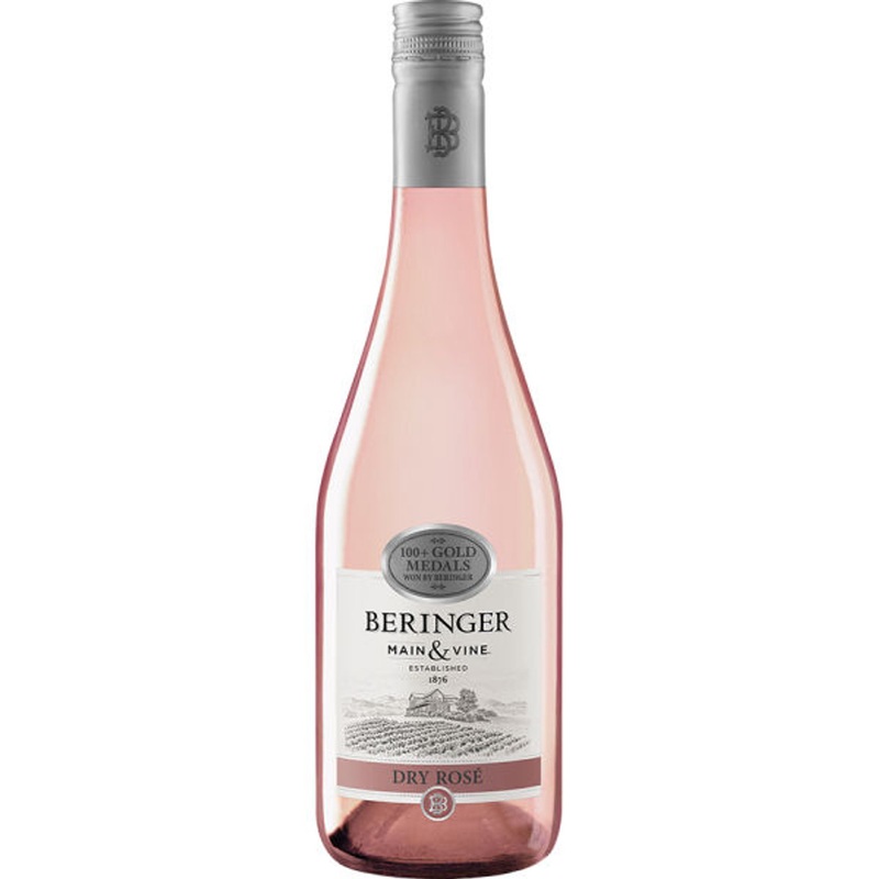 12 Bottle Case Beringer Main & Vine California Dry Rose NV w/ Shipping Included