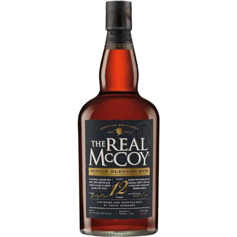 The Real McCoy 12 Year Old Barbados Rum 750ml