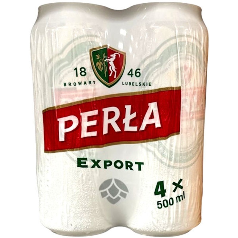 Perla Export Lager 500ml 4 Pack Cans (Poland)