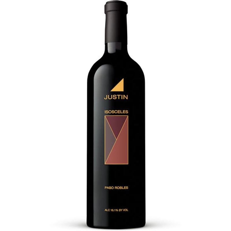 6 Bottle Case Justin Isosceles Paso Robles Red Blend 2020 Rated 93JS w/ Shipping Included