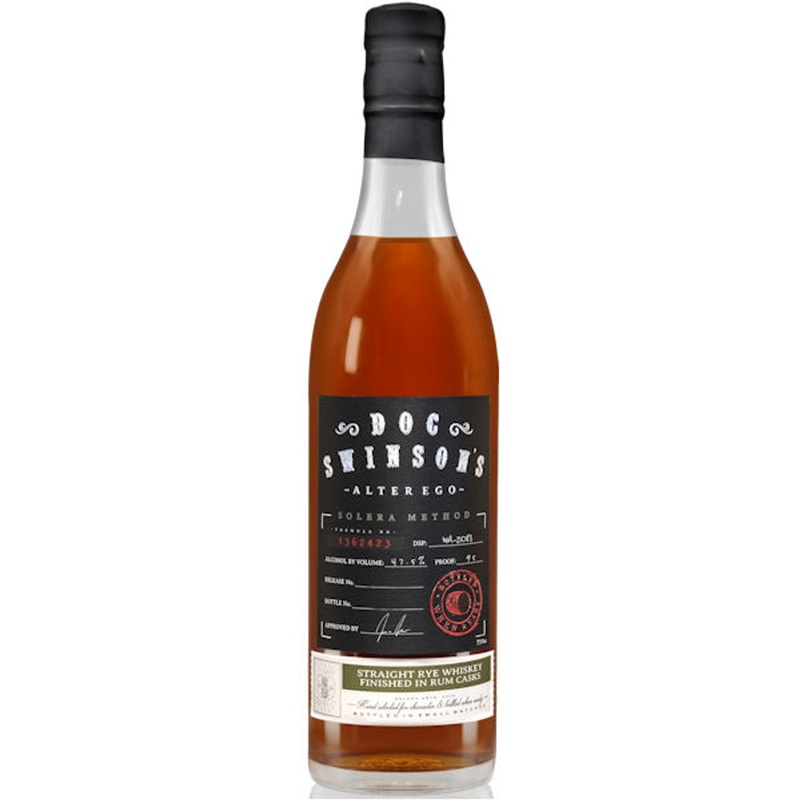 Doc Swinson’s Alter Ego Solera Straight Rye Whiskey 750ml