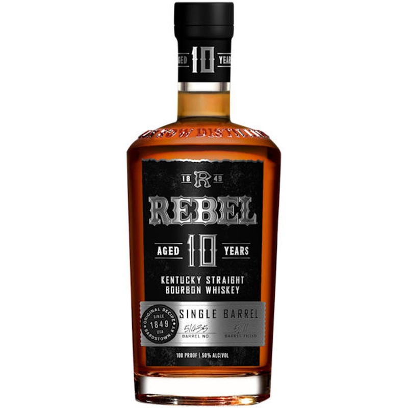 Rebel 10 Year Old Single Barrel Kentucky Straight Bourbon Whiskey 750ml