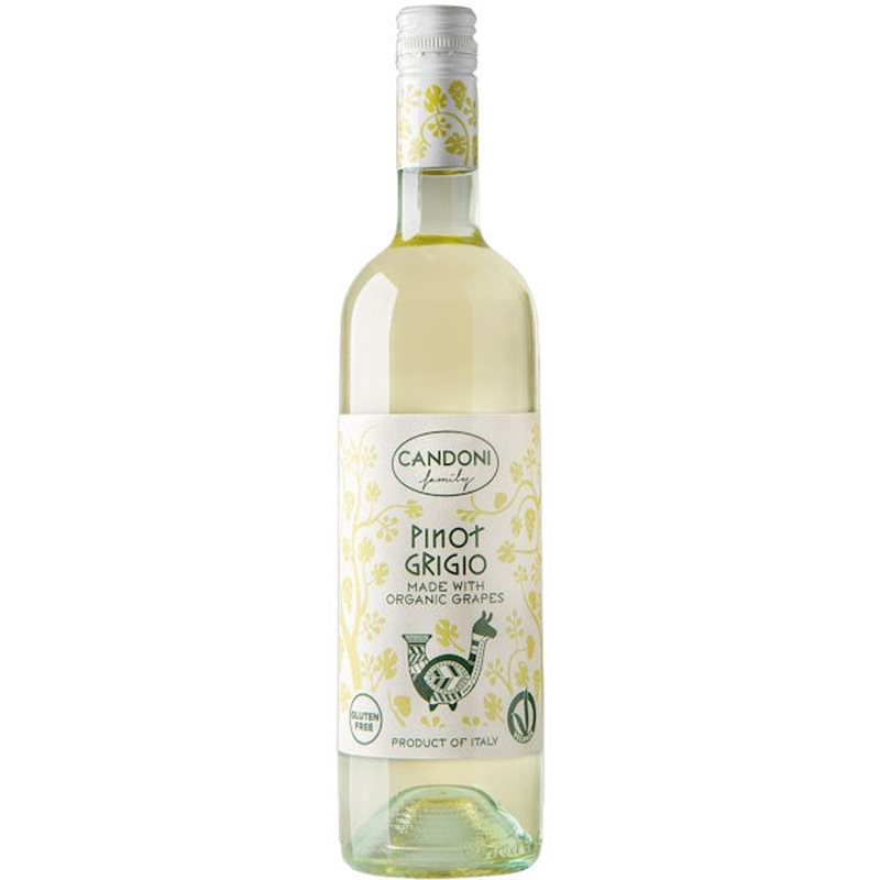 12 Bottle Case Candoni Organic Pinot Grigio Veneto IGT (Italy) w/ Shipping Included