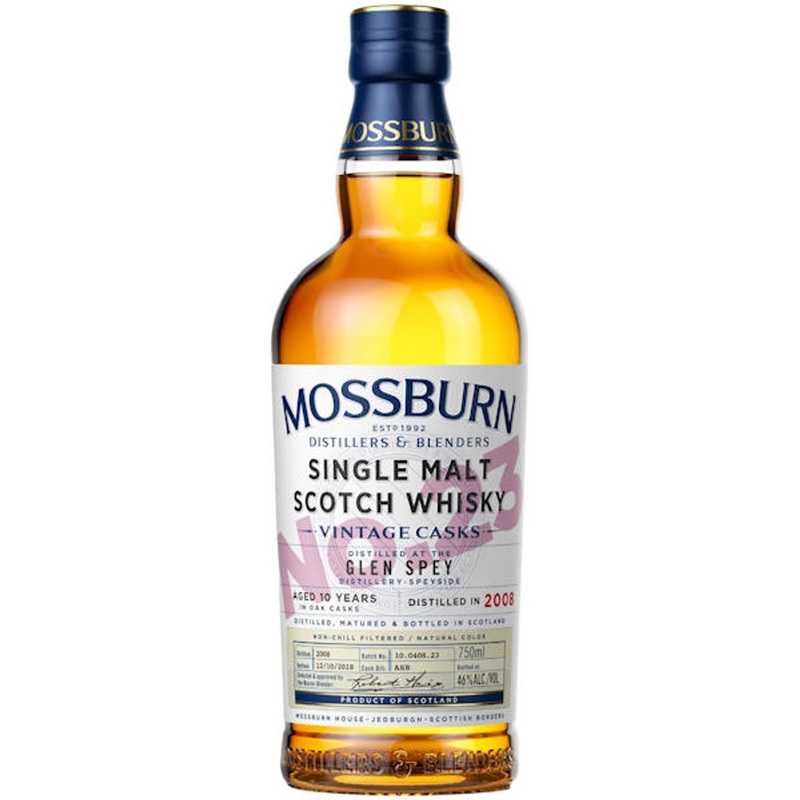 Mossburn No. 23 Glen Spey 10 Year Old Speyside Single Malt Scotch 750ml