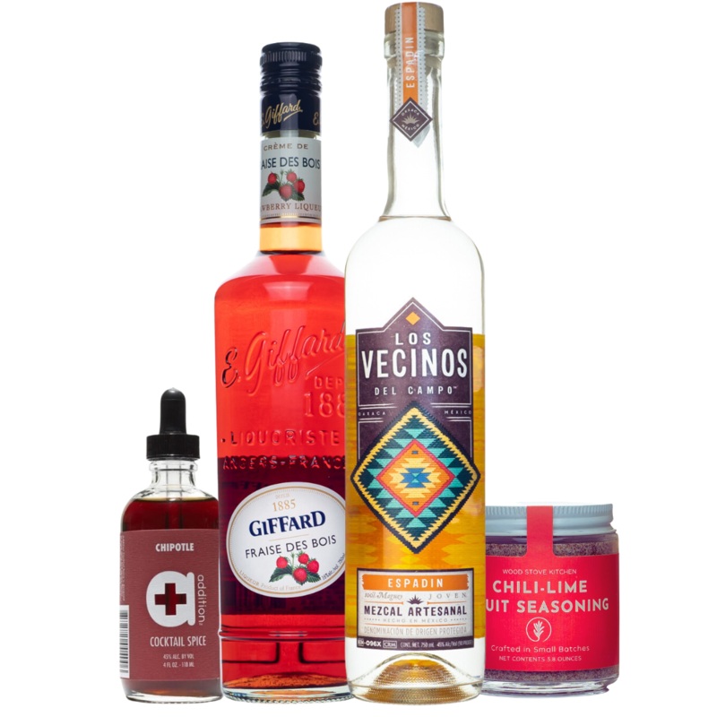 Strawberry Mezcal Paleta Candy Shot Cocktail Kit