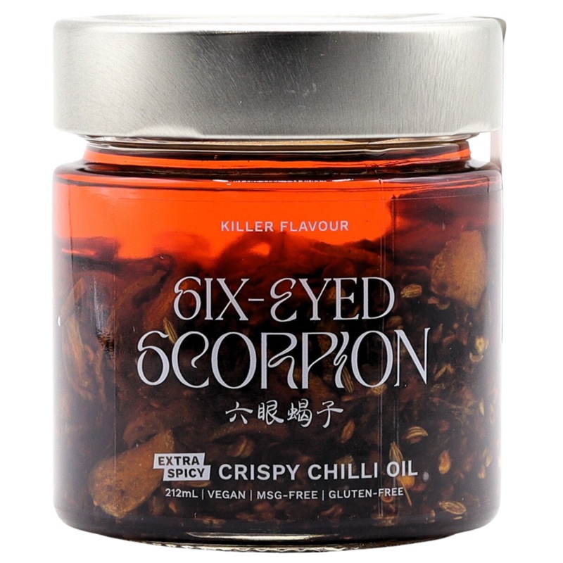 SIX-EYED SCORPION – EXTRA SPICY CRISPY CHILLI OIL