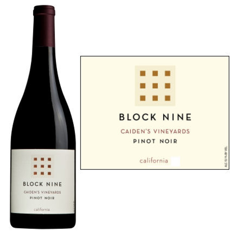 12 Bottle Case Block Nine Caiden’s Vineyard California Pinot Noir 2022 w/ Shipping Included