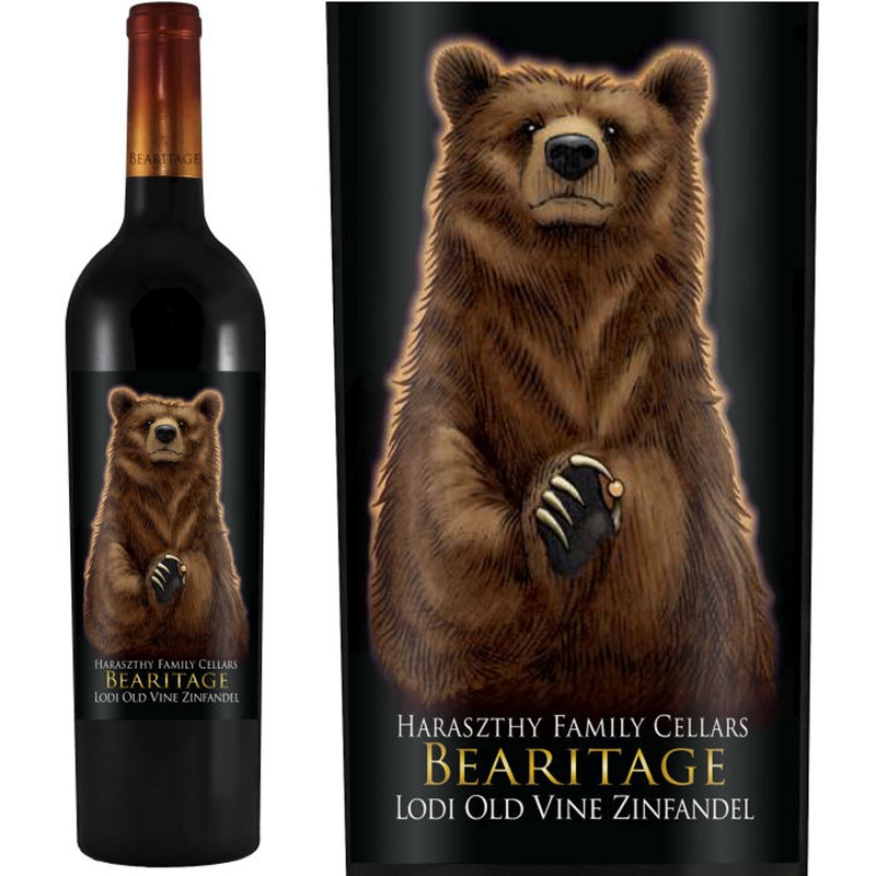 12 Bottle Case Bearitage by Haraszthy Lodi Old Vine Zinfandel 2022 w/ Shipping Included