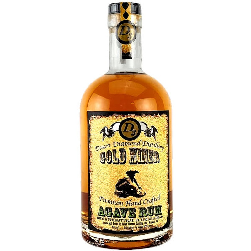 Desert Diamond Gold Miner Agave Rum 750ml