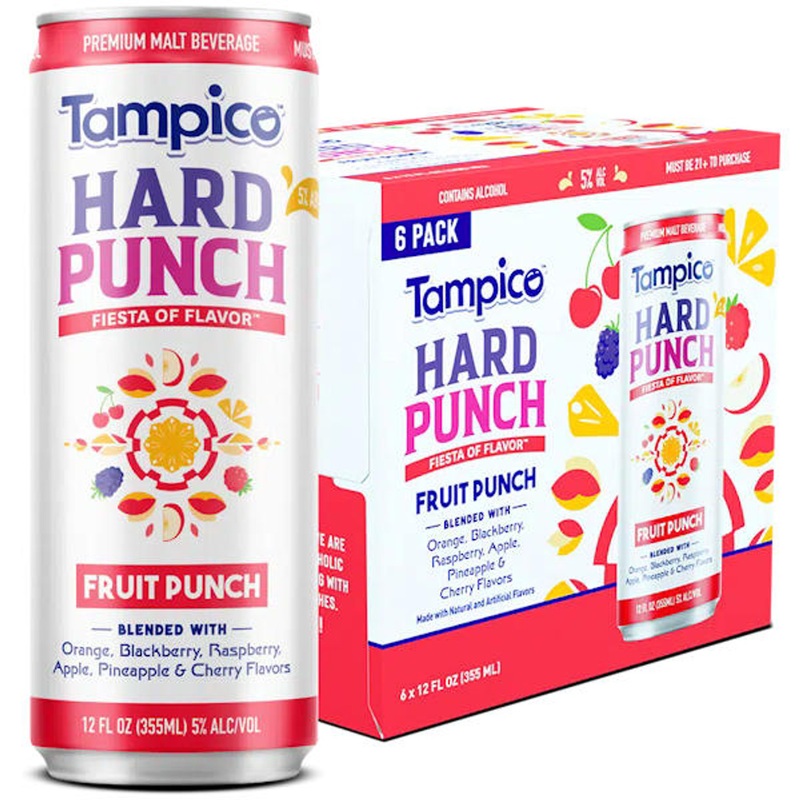 Tampico Hard Punch Fruit Punch Ready To Drink Cocktail 12oz 6-Pack